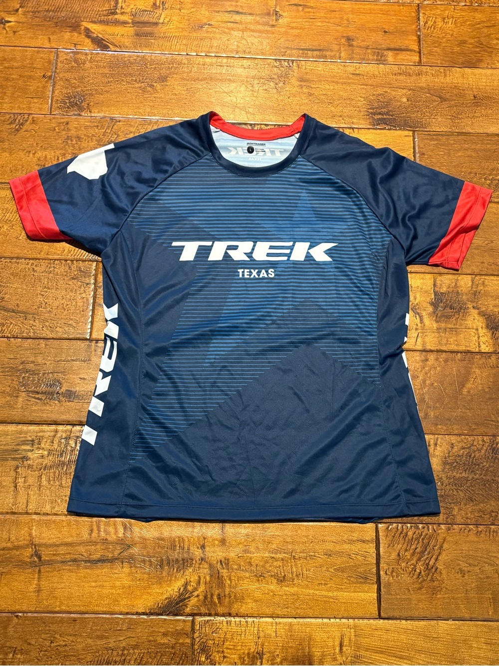 Trek Bontrager Texas Navy & Red Cycling Jersey Size Large